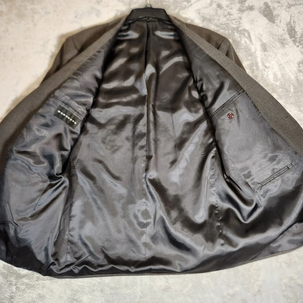 Vintage Baracuta‎ Blazer Men's 44R Gray Wool Sport Coat